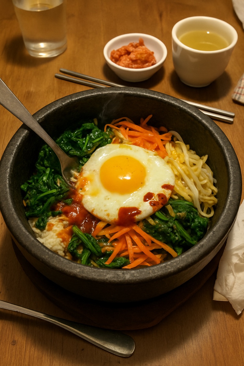 Bibimbap, a traditional dish from North Korea