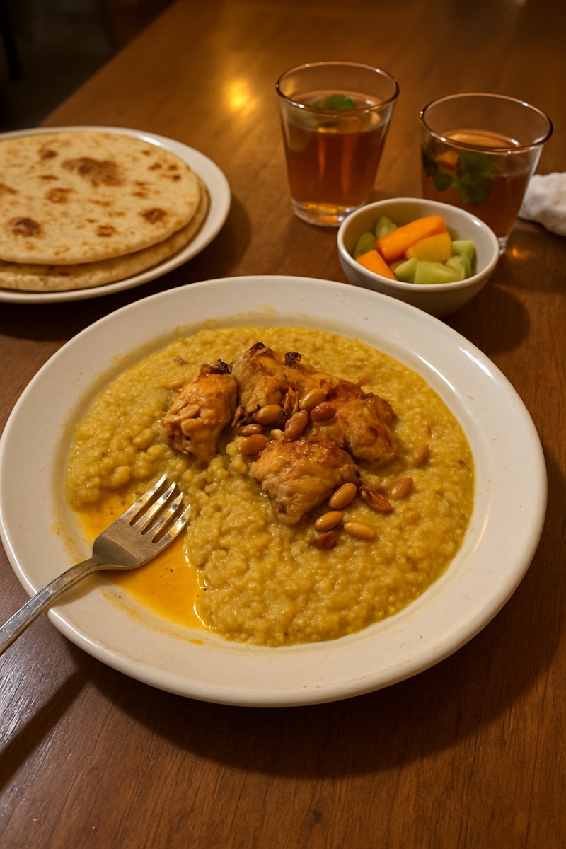 Jireesh, a traditional dish from Kuwait