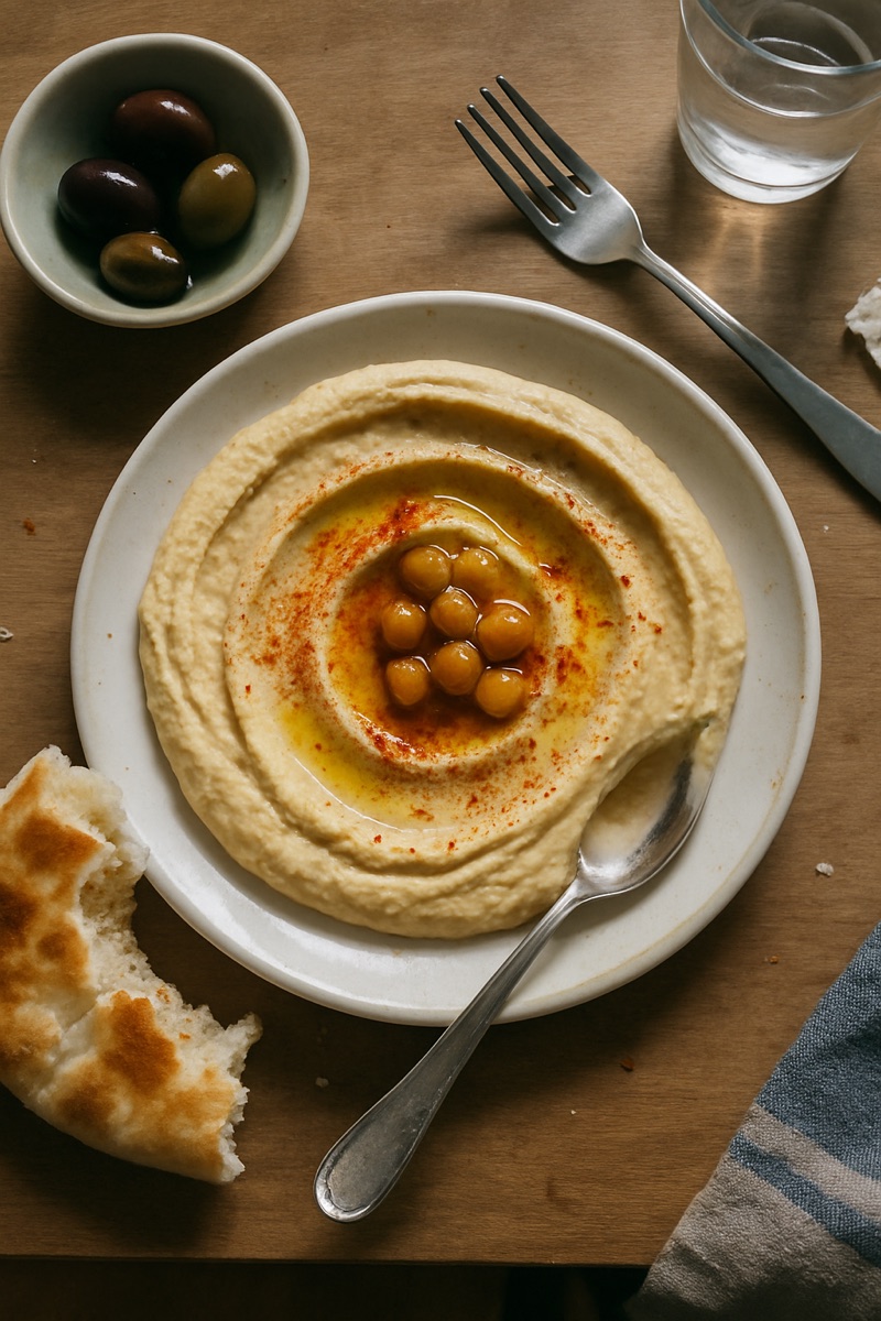 Hummus, a traditional dish from Lebanon