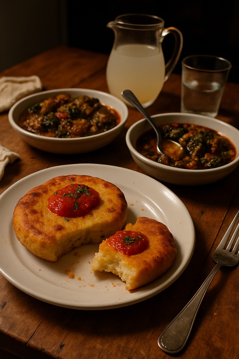 Cassava bread, a traditional dish from Liberia