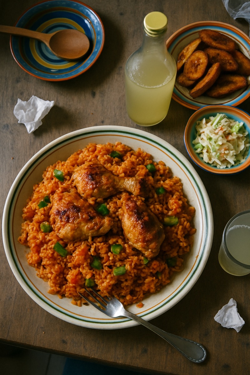 Jollof rice, a traditional dish from Liberia