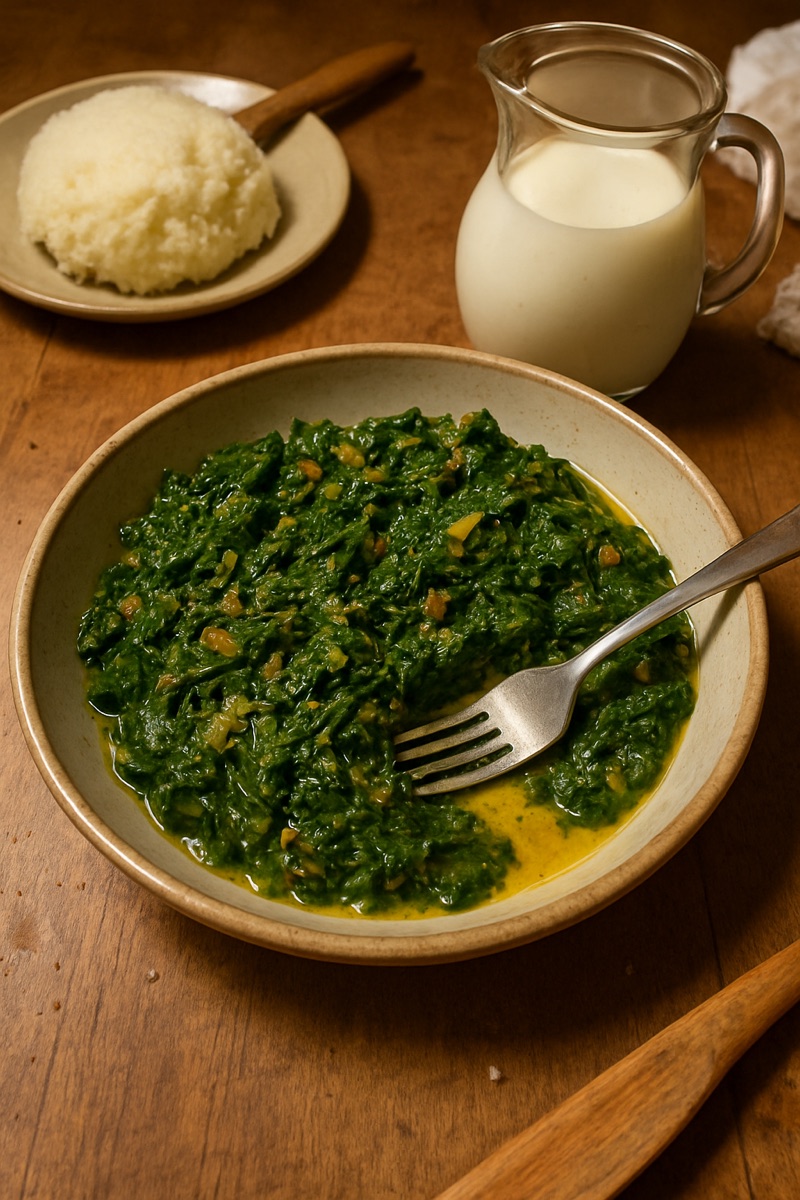 Moroho, a traditional dish from Lesotho