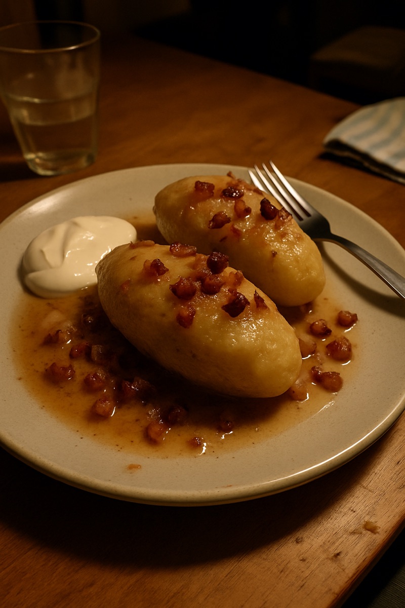 Cepelinai, a traditional dish from Lithuania
