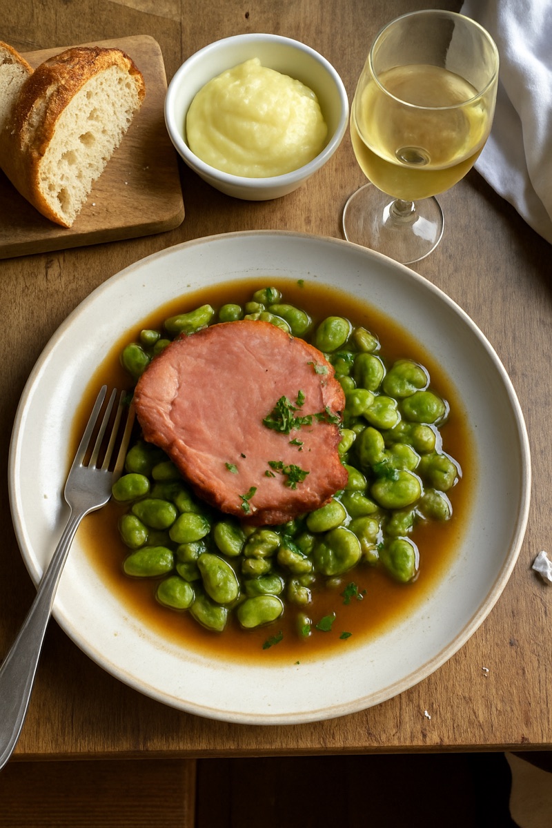 Judd mat gaardebounen, a traditional dish from Luxembourg
