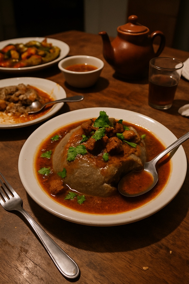 Bazin, a traditional dish from Libya