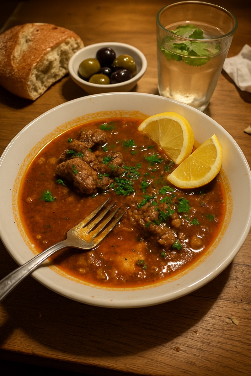 Shorba, a traditional dish from Libya
