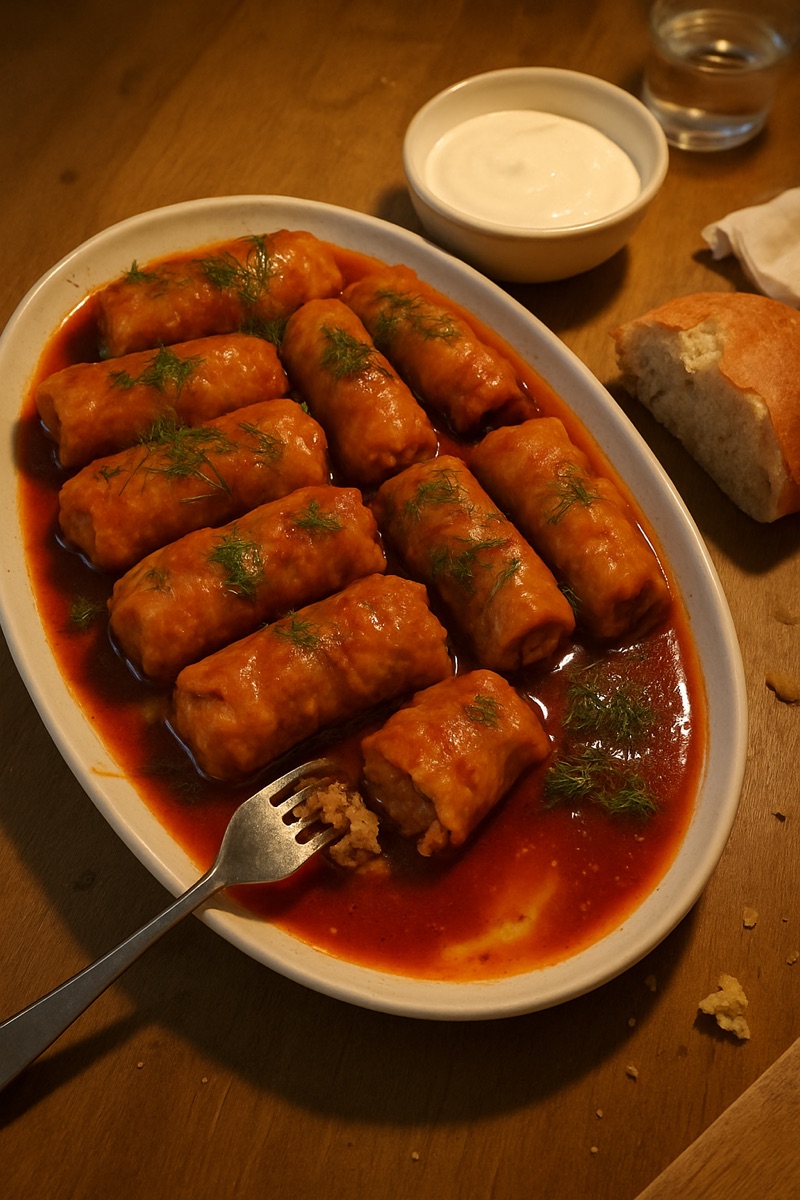 Sarmale, a traditional dish from Moldova