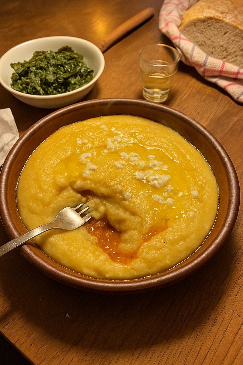 Kačamak, a traditional dish from Montenegro