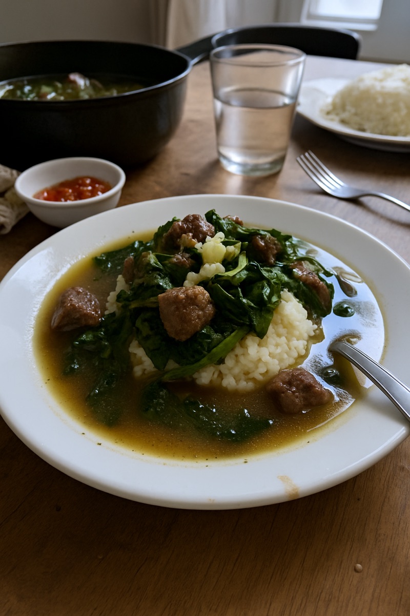 Romazava, a traditional dish from Madagascar