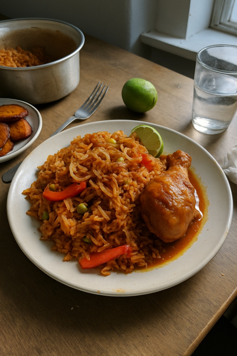 Jollof rice, a traditional dish from Mali