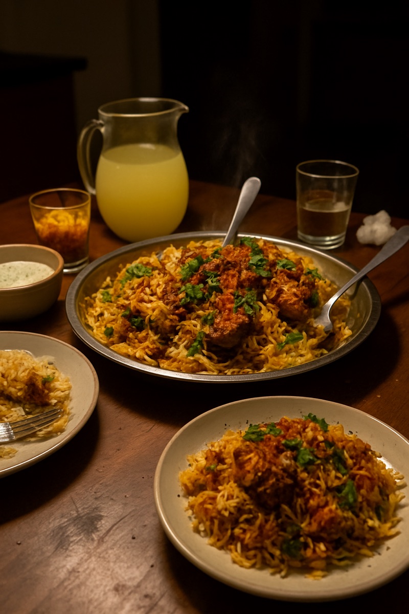 Biryani, a traditional dish from Mauritius