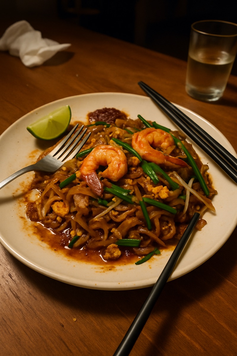 Char kway teow, a traditional dish from Malaysia