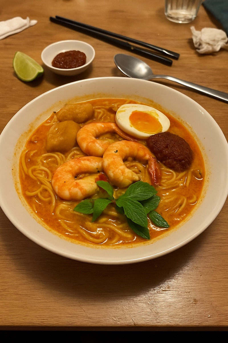 Laksa, a traditional dish from Malaysia