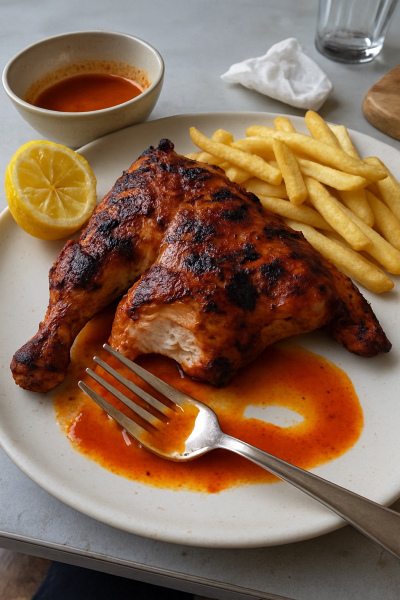 Frango piri piri, a traditional dish from Mozambique