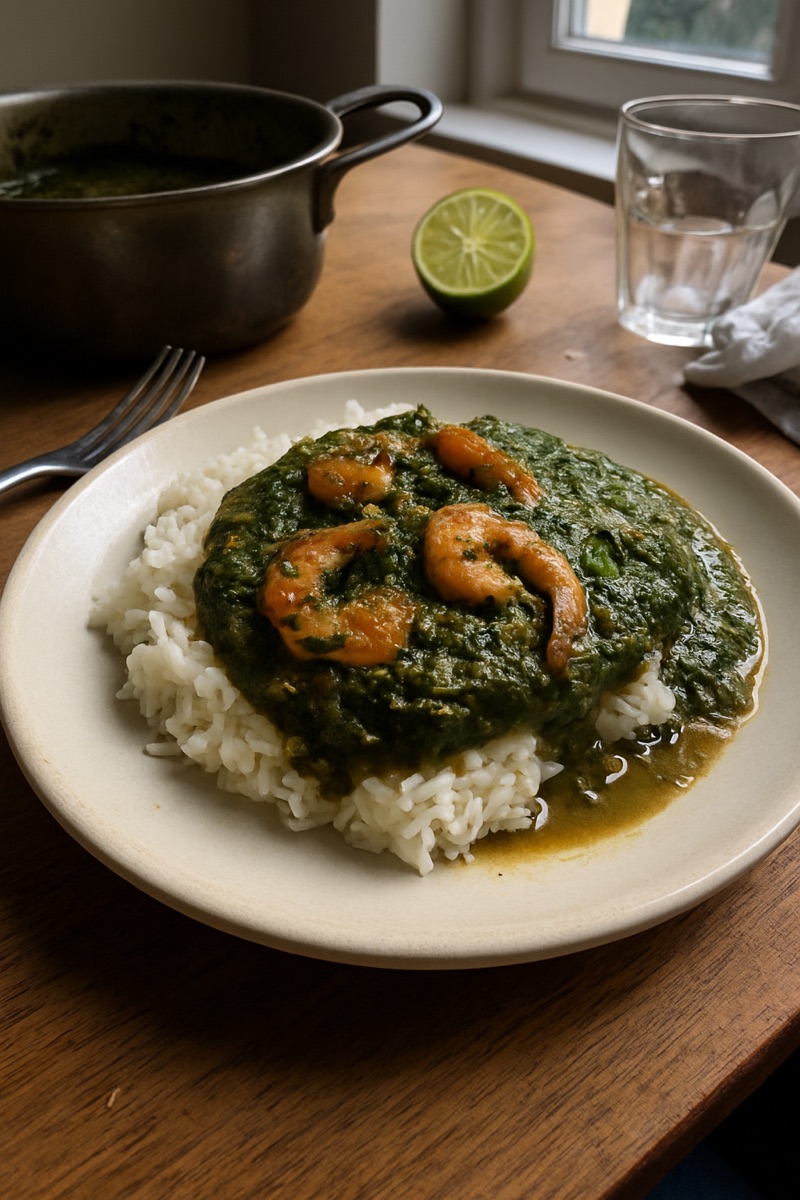 Matapa, a traditional dish from Mozambique