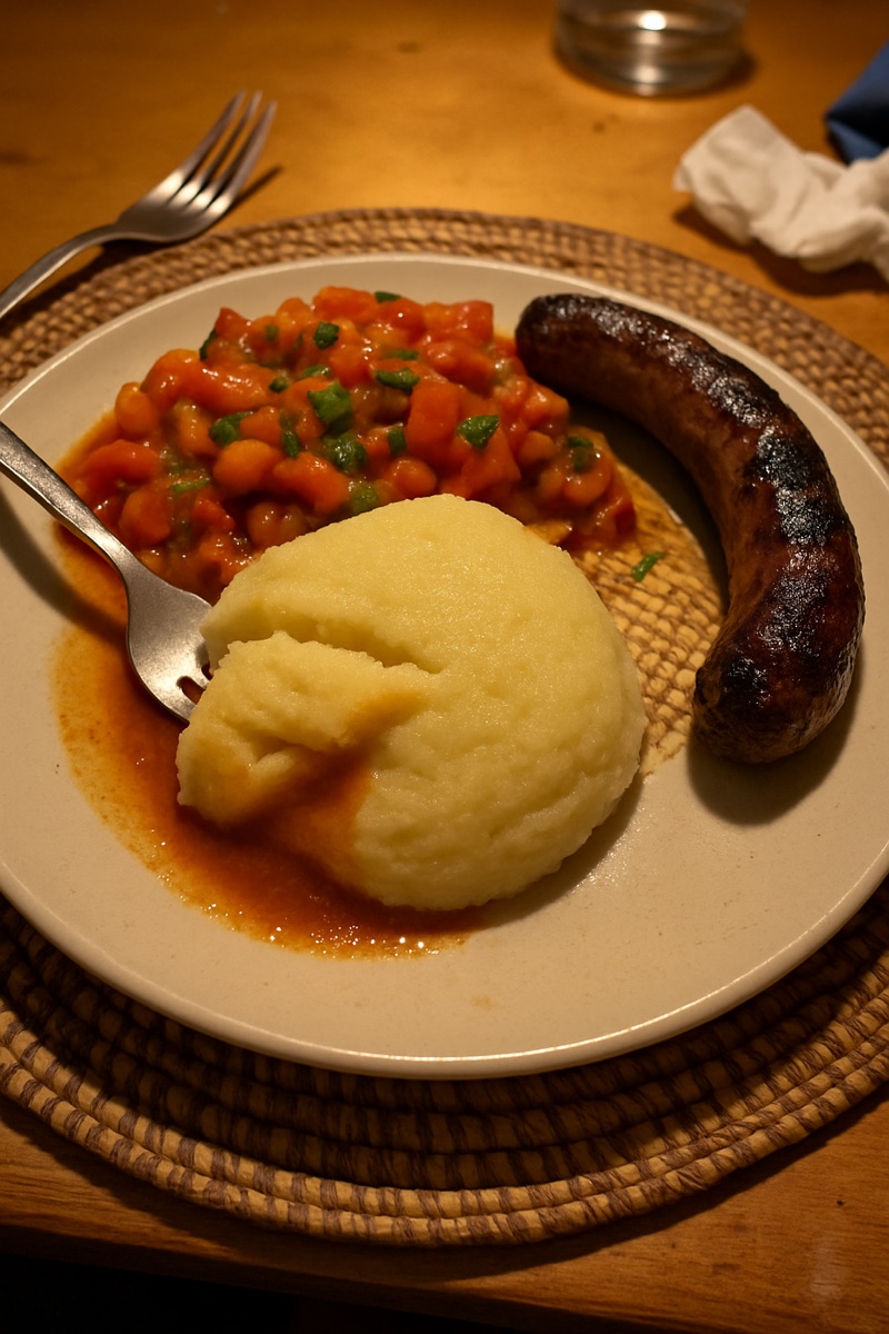 Pap, a traditional dish from Namibia