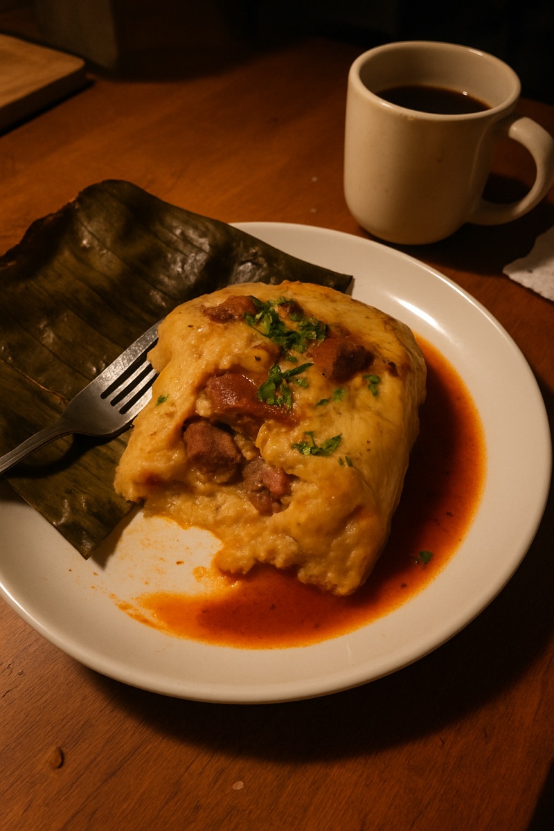 Nacatamal, a traditional dish from Nicaragua