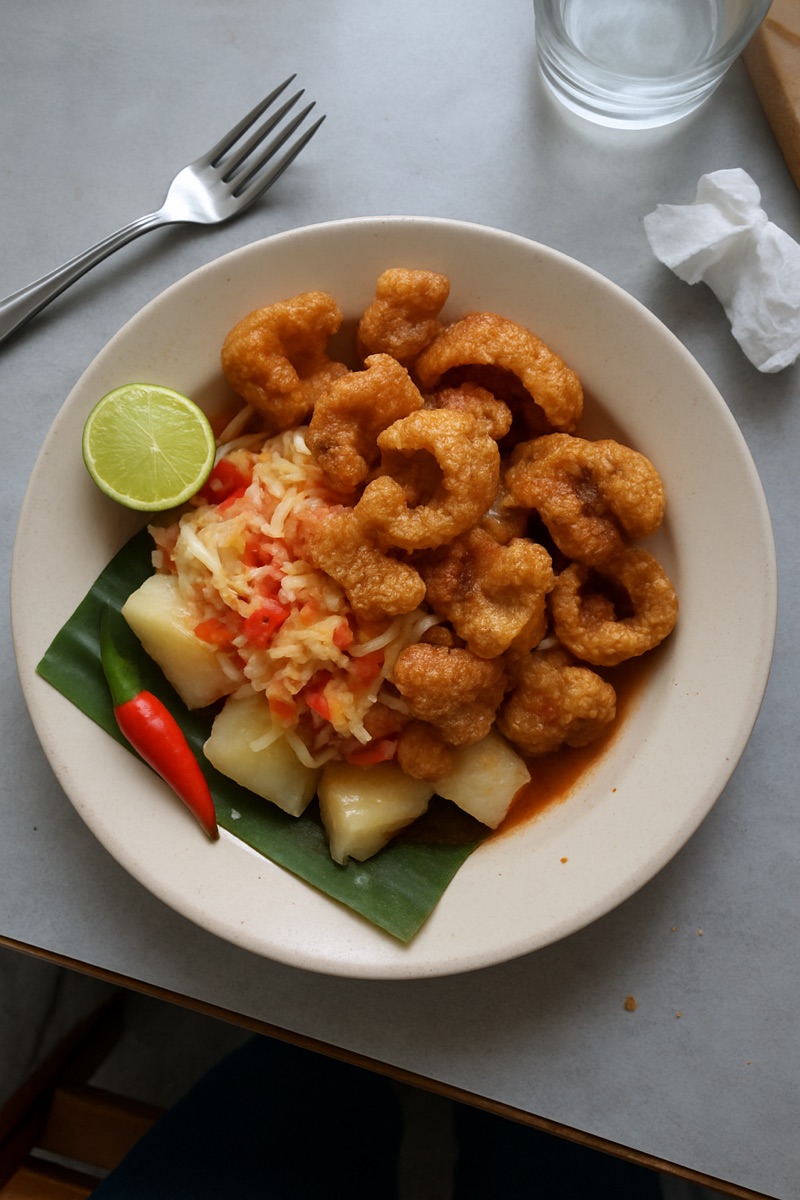 Vigoron, a traditional dish from Nicaragua