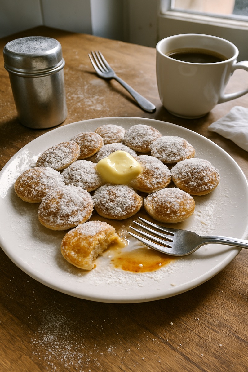 Poffertjes, a traditional dish from Netherlands