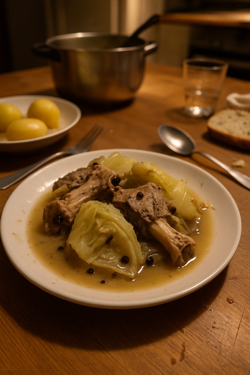 Fårikål, a traditional dish from Norway