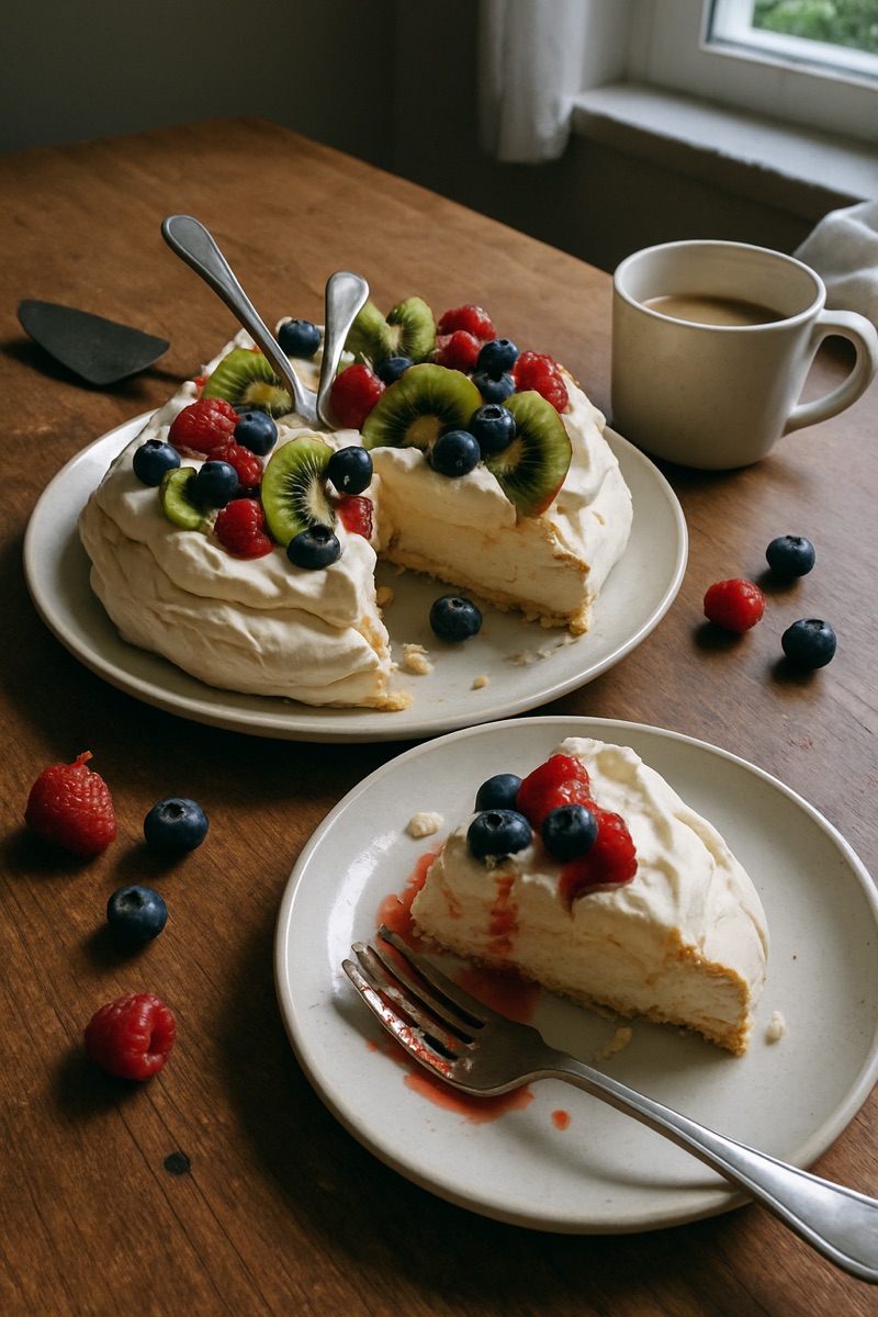 Pavlova, a traditional dish from New Zealand