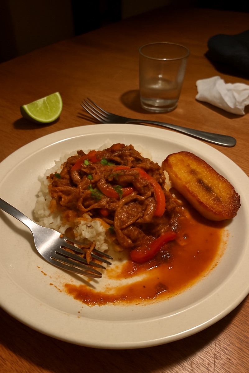 Ropa vieja, a traditional dish from Panama