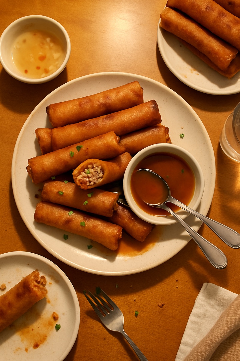 Lumpia, a traditional dish from Philippines