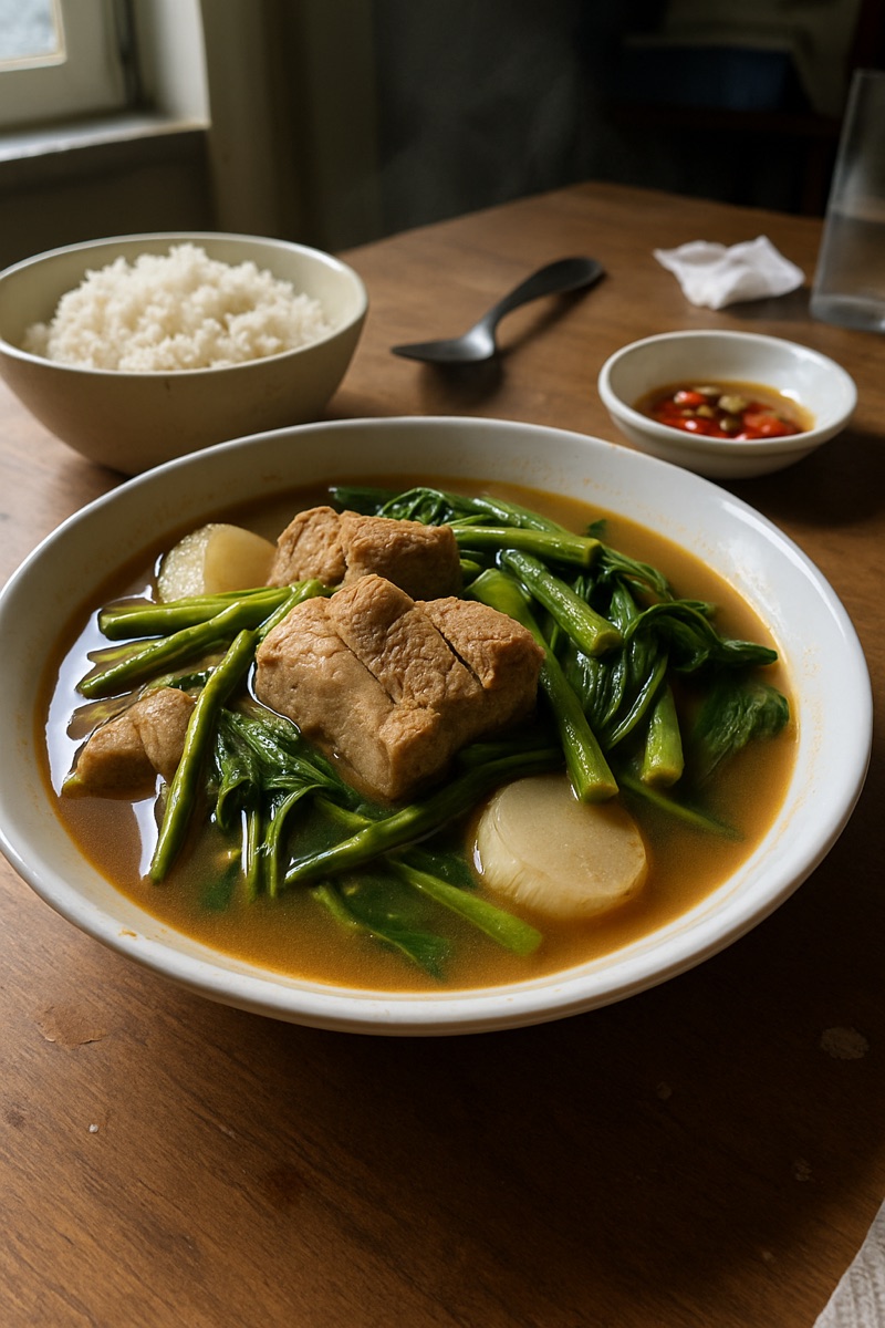 Sinigang, a traditional dish from Philippines