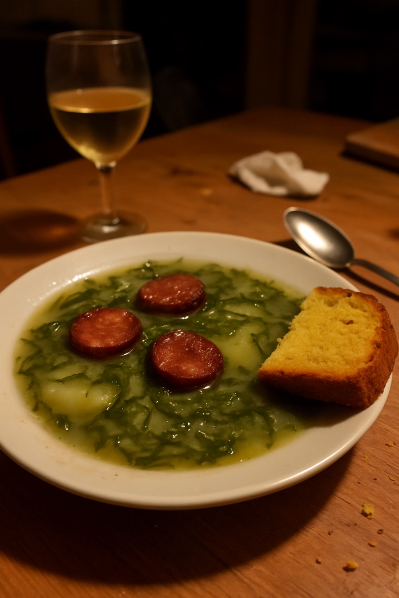 Caldo verde, a traditional dish from Portugal