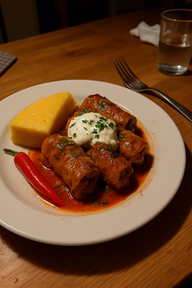 Sarmale, a traditional dish from Romania