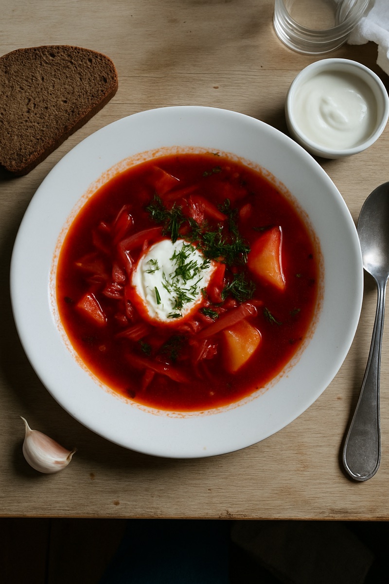 Borscht, a traditional dish from Russian Federation
