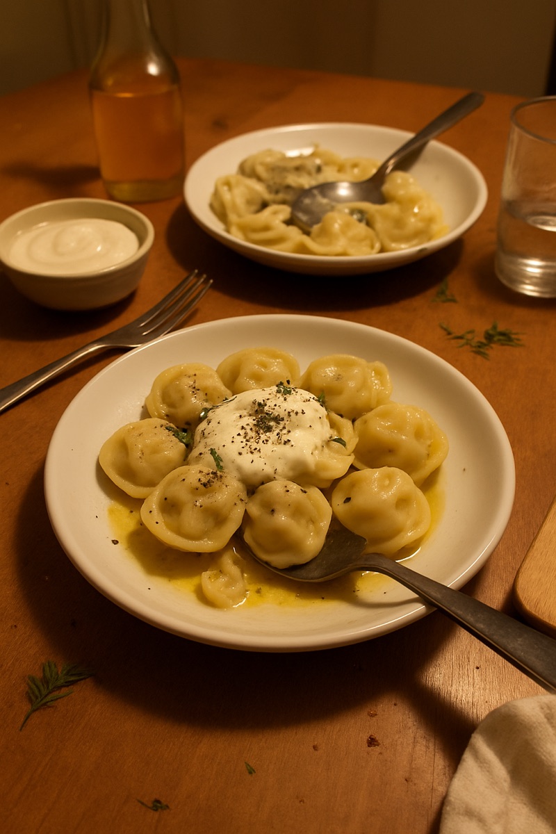 Pelmeni, a traditional dish from Russian Federation