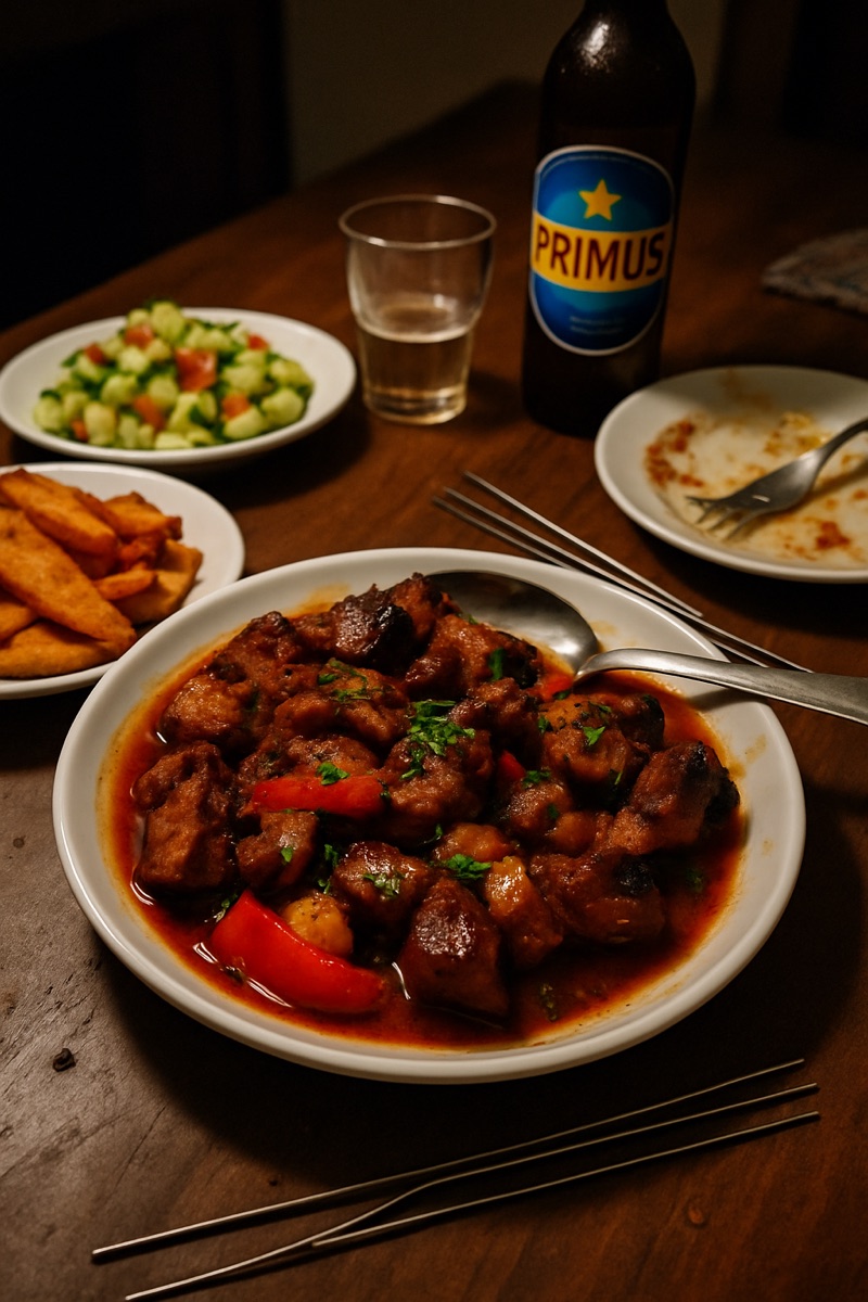 Akabenz, a traditional dish from Rwanda