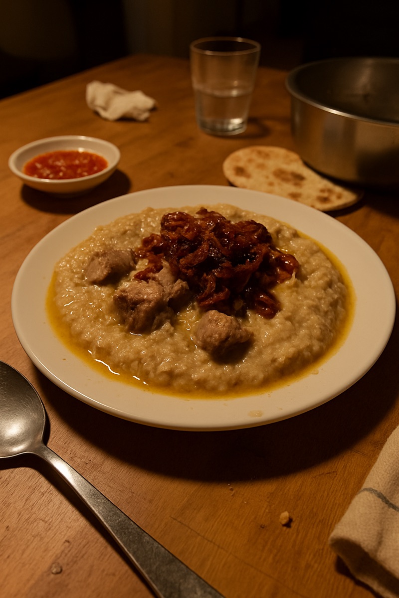 Jareesh, a traditional dish from Saudi Arabia