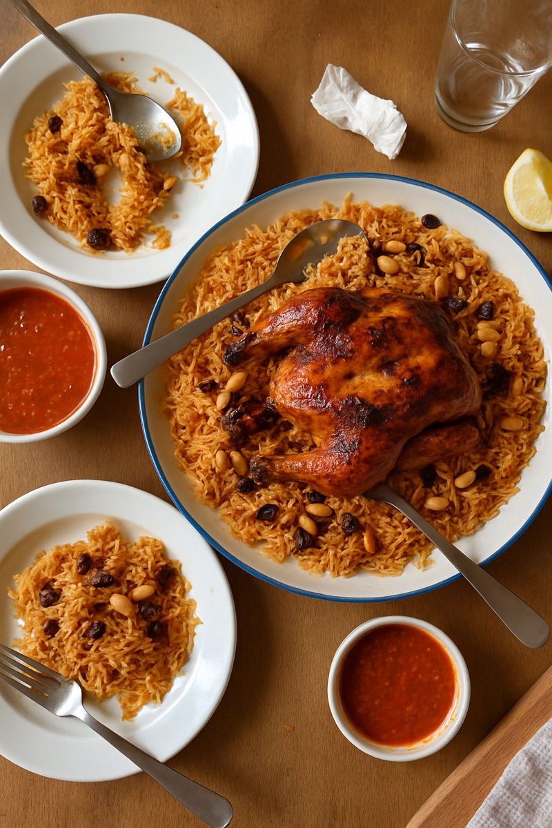 Kabsa, a traditional dish from Saudi Arabia