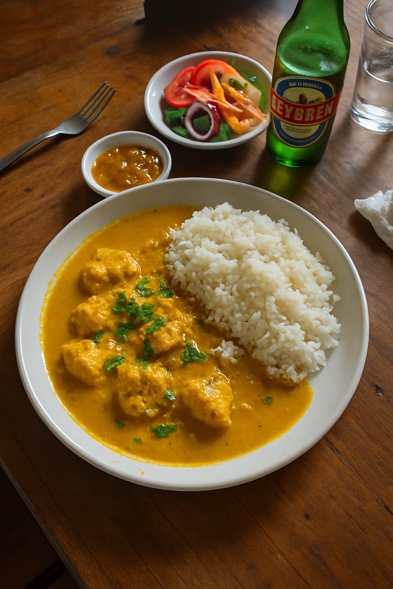 Cari coco, a traditional dish from Seychelles