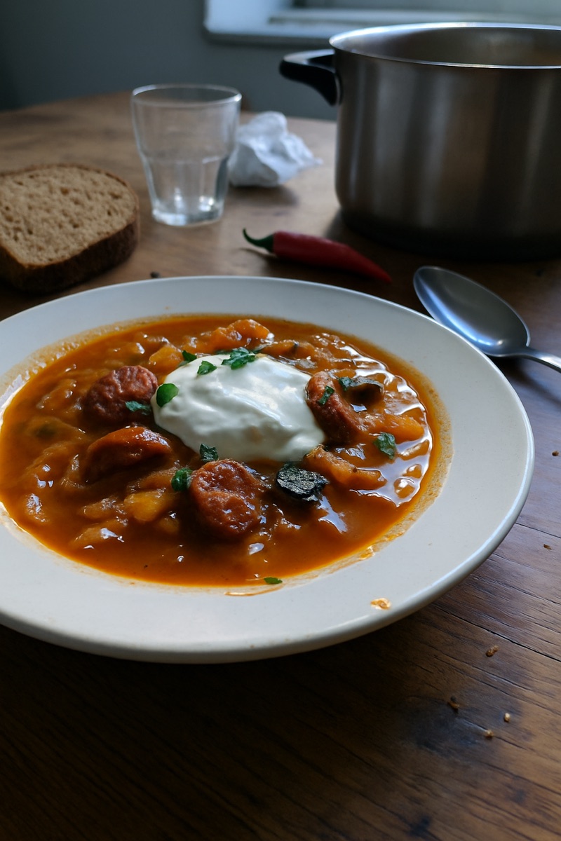 Kapustnica, a traditional dish from Slovakia