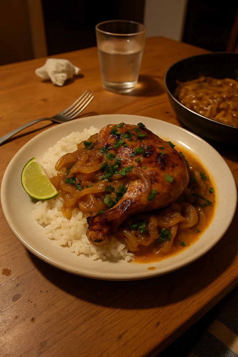 Yassa poulet, a traditional dish from Senegal