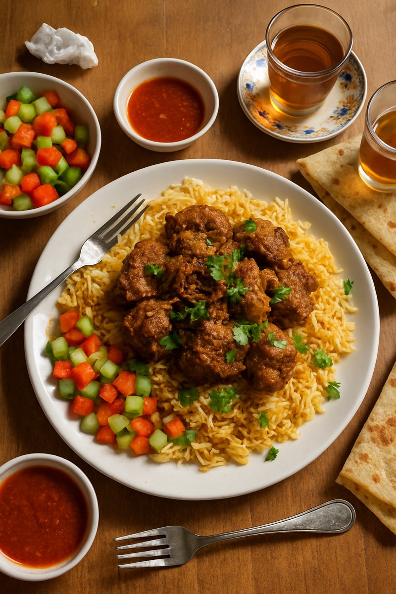 Bariis iskukaris, a traditional dish from Somalia