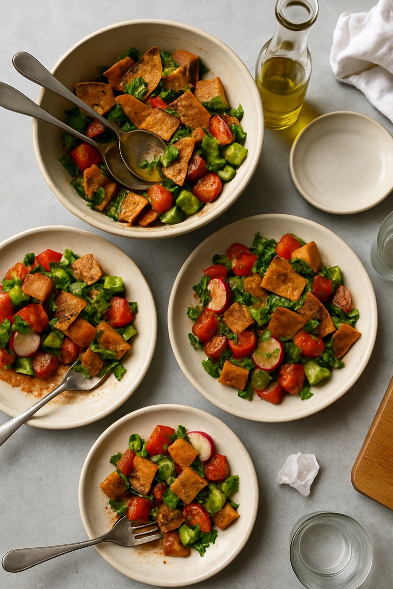 Fattoush, a traditional dish from Syria