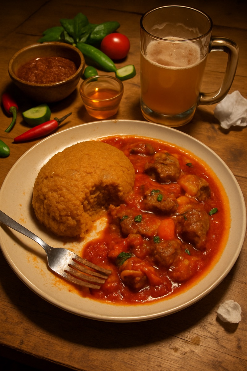 Djenkoume, a traditional dish from Togo