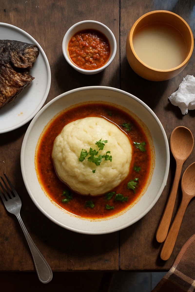 Fufu, a traditional dish from Togo