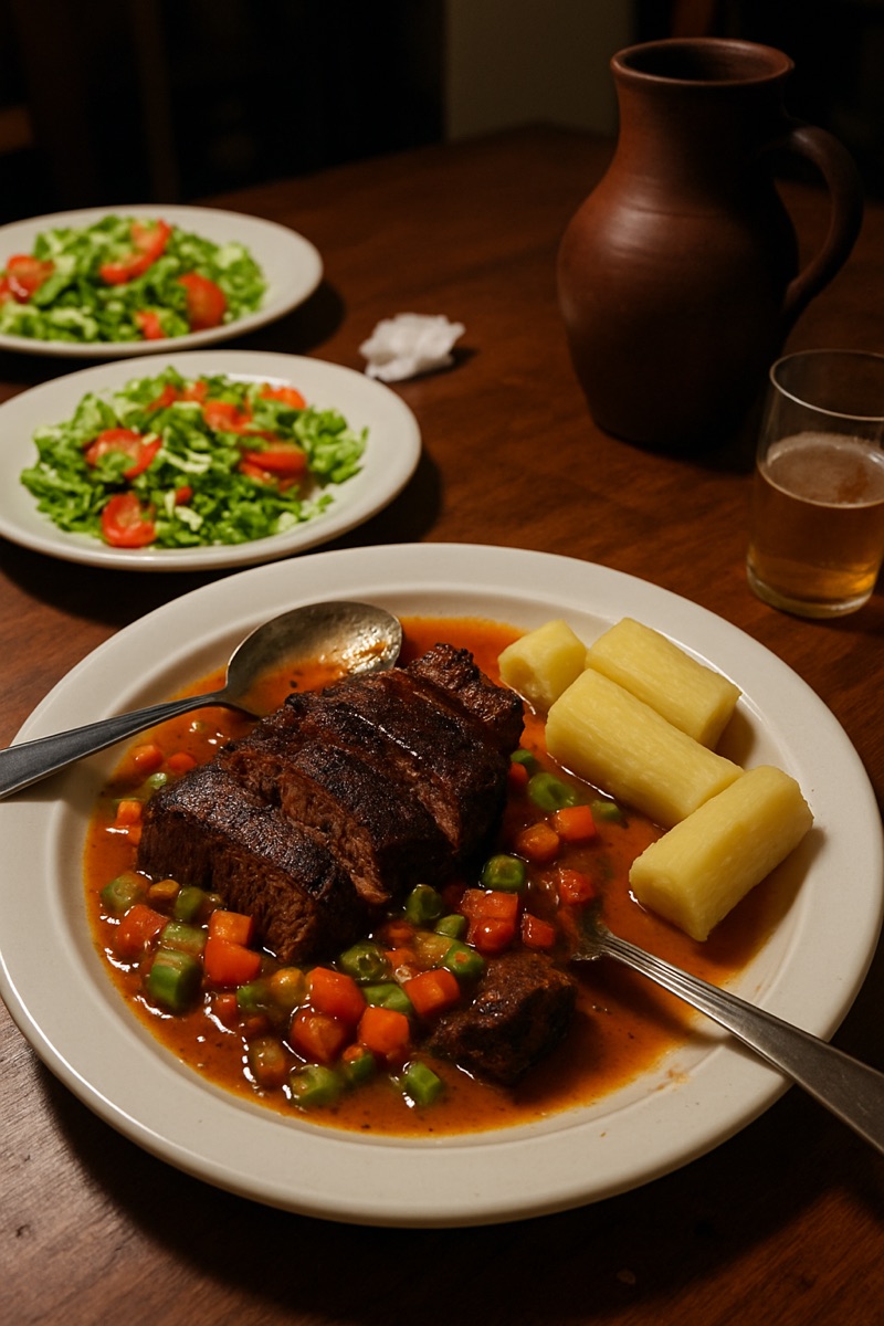 Carne de sol, a traditional dish from Timor-Leste