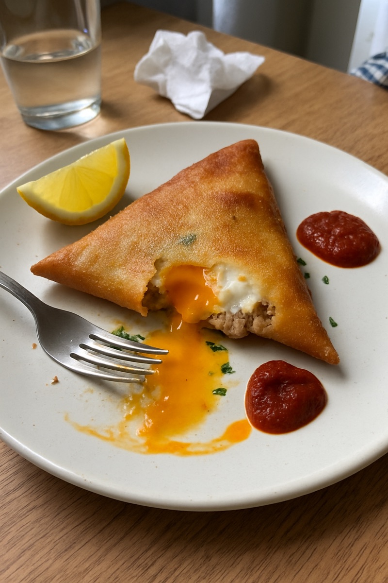Brik, a traditional dish from Tunisia