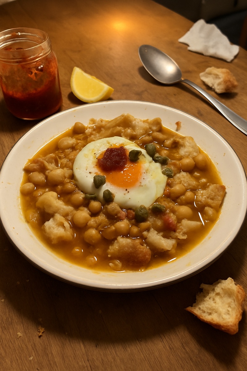 Lablabi, a traditional dish from Tunisia