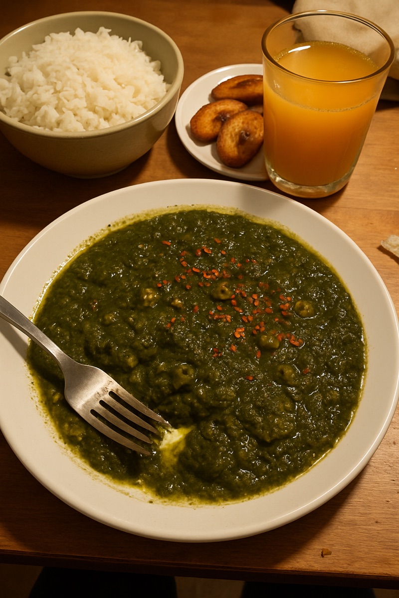 Callaloo, a traditional dish from Trinidad and Tobago