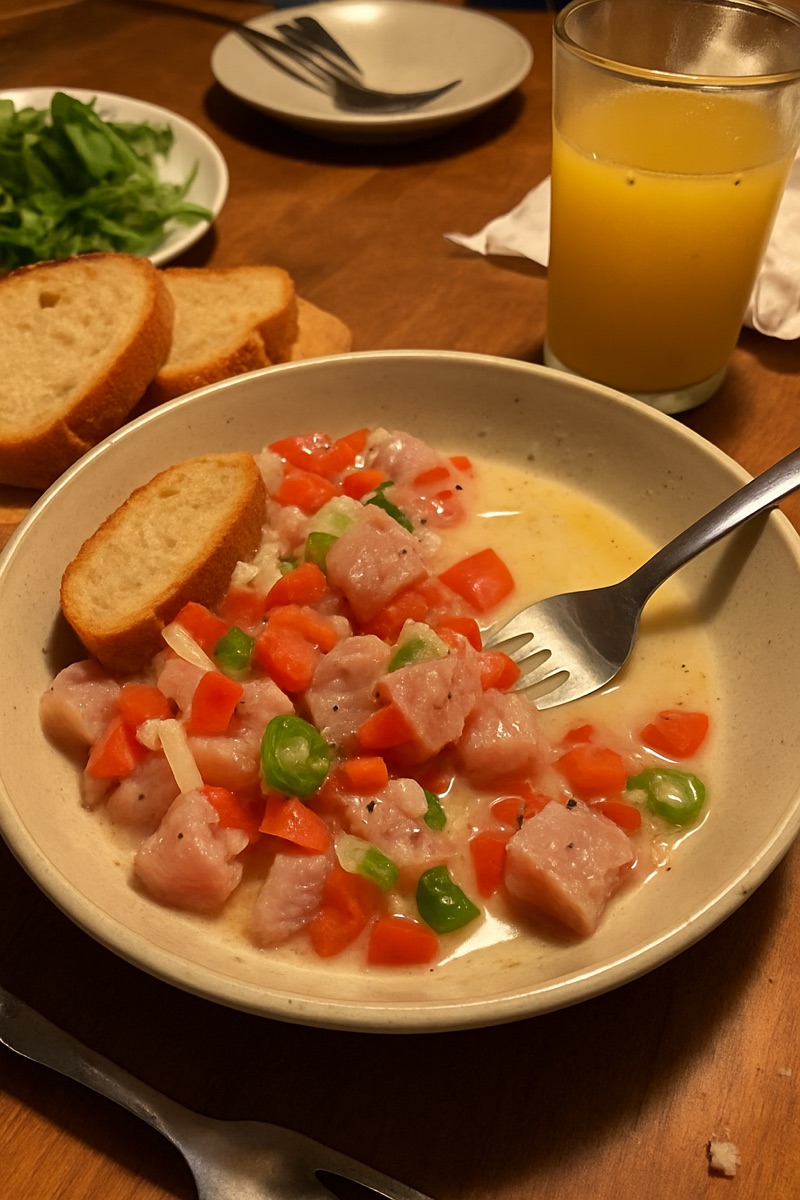 Ota ika, a traditional dish from Tuvalu