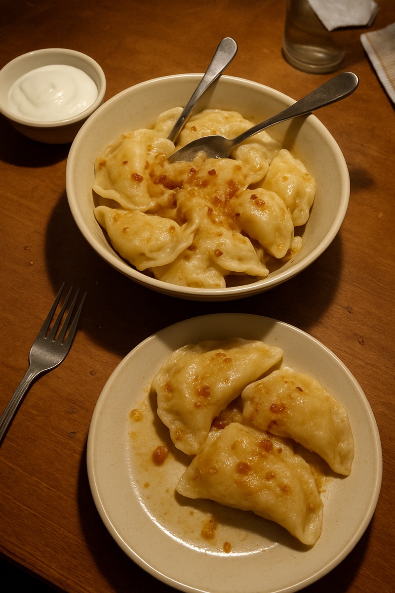 Varenyky, a traditional dish from Ukraine