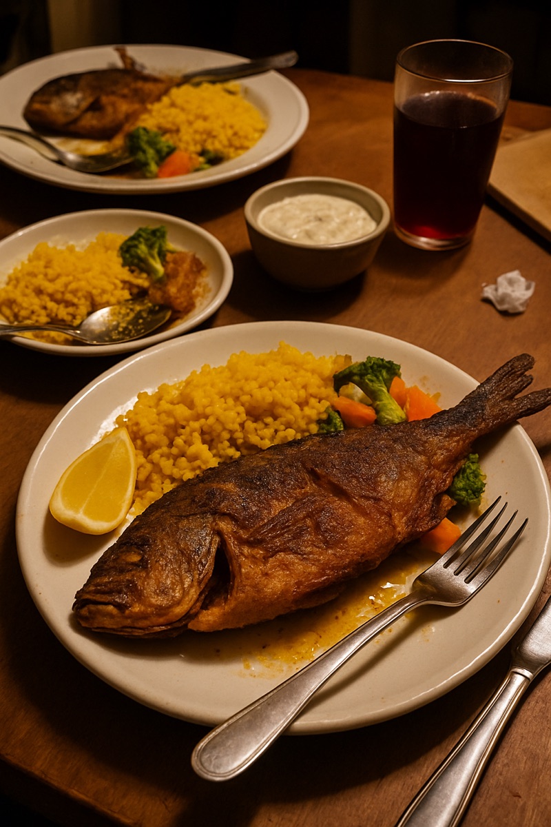 Fish frits, a traditional dish from Saint Vincent and the Grenadines