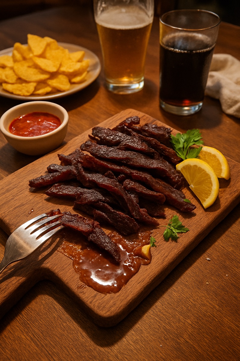 Biltong, a traditional dish from Zimbabwe